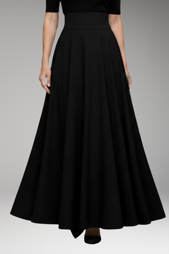Women's Maxi Skirt with High Waist and Pockets