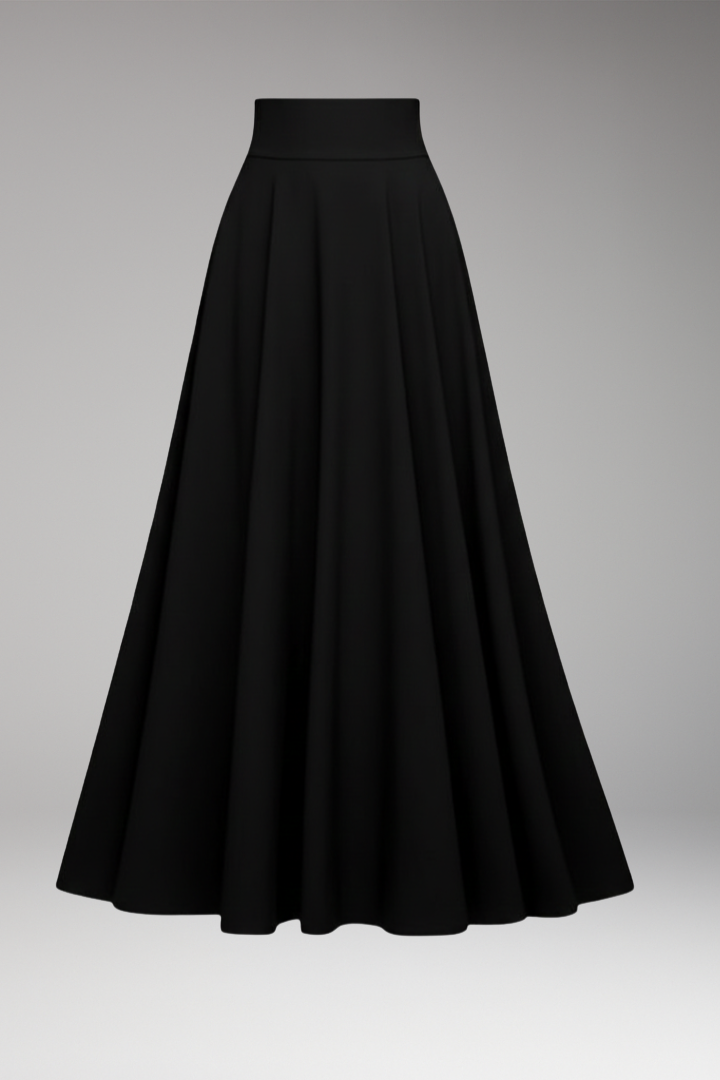 Women's Maxi Skirt with High Waist and Pockets