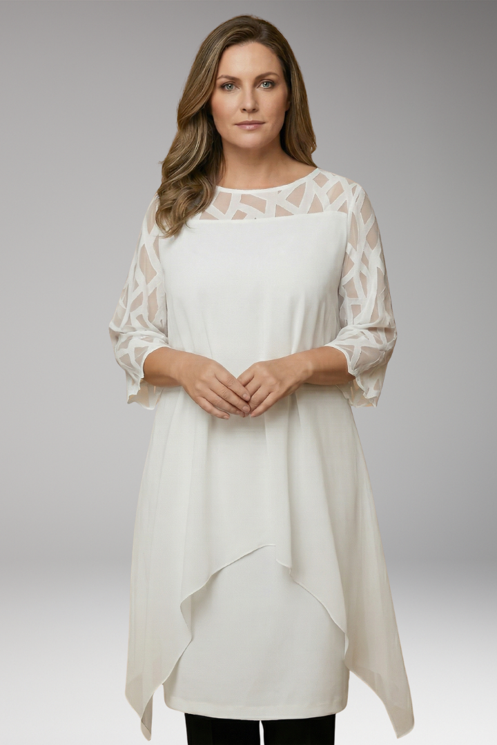 Women's Midi Dress with Flattering Fit and Adjustable Details