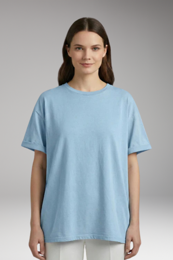Women's Oversized T Shirt with Short Sleeves
