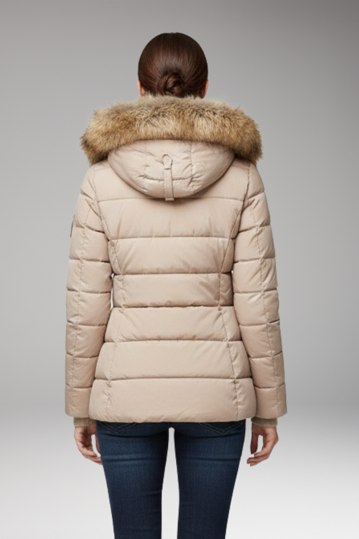 Women’s Parka Jacket with Hood and Padded Interior