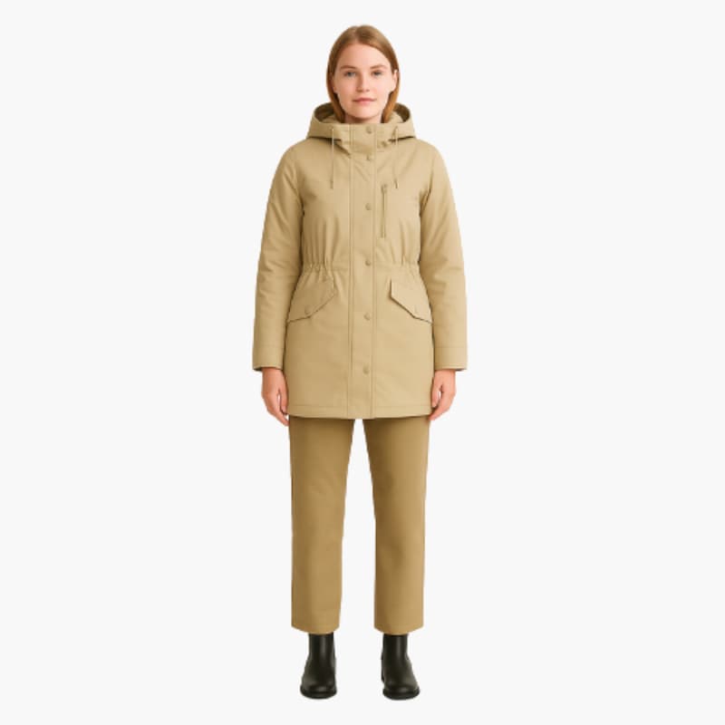 Women’s Parka with Hood and Inner Lining