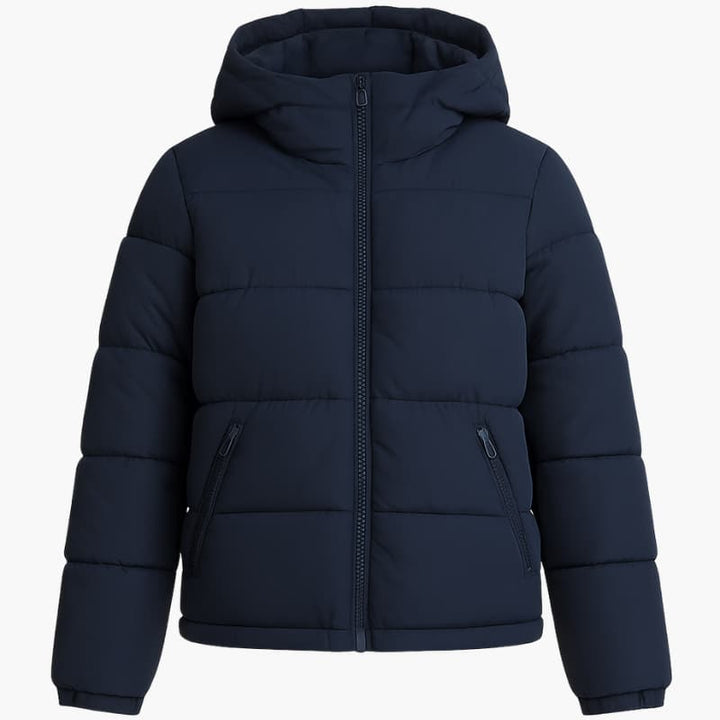 Women’s Puffer Jacket with Padded Insulation and Zip Closure