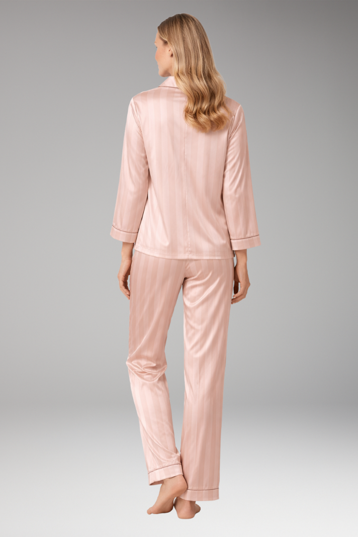 Women’s Pyjama Set with Button Top and Straight Pants