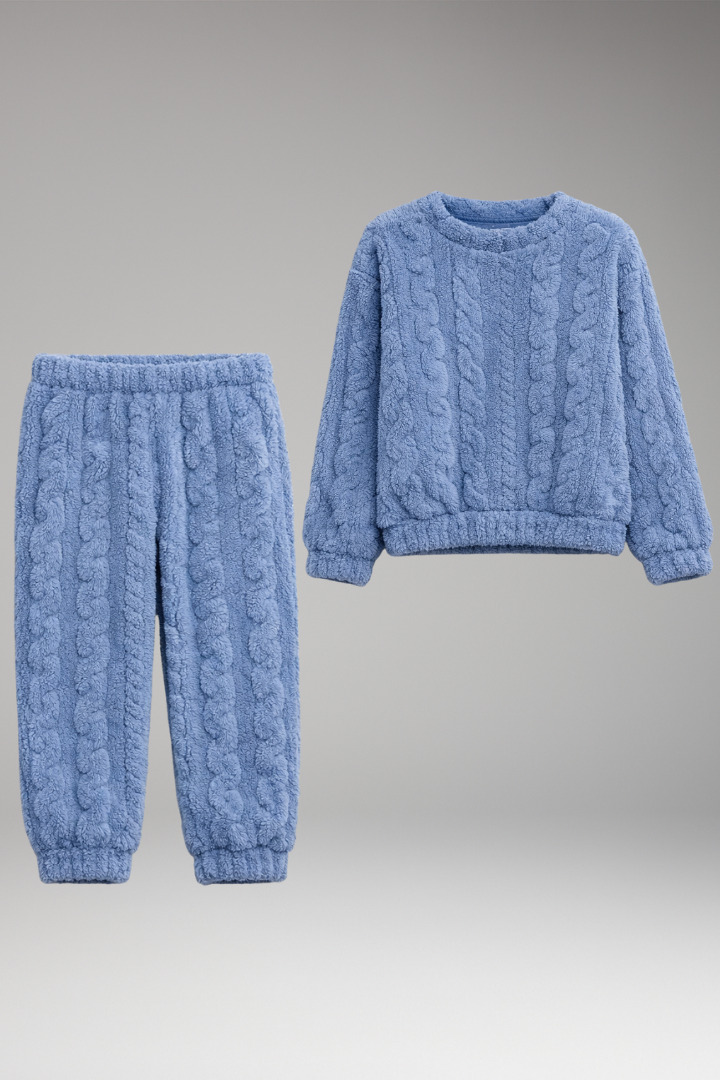 Women’s Pyjama Set with Round Neck and Waistband