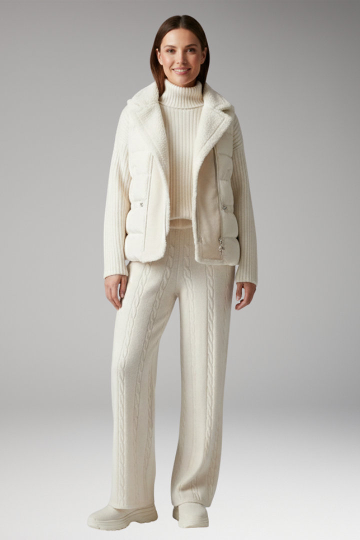 Women’s Set with Turtleneck and Wide-Leg Pants