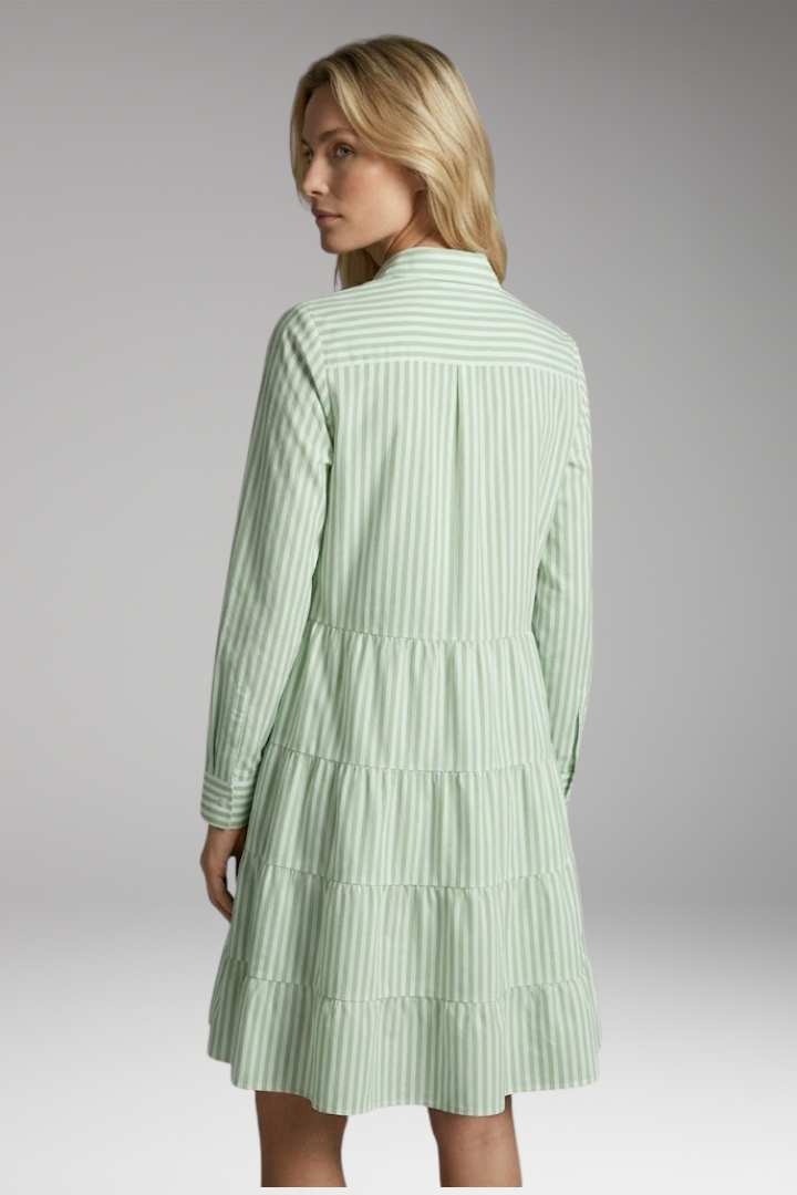 Women's Shirt Dress with Collar and Button Front