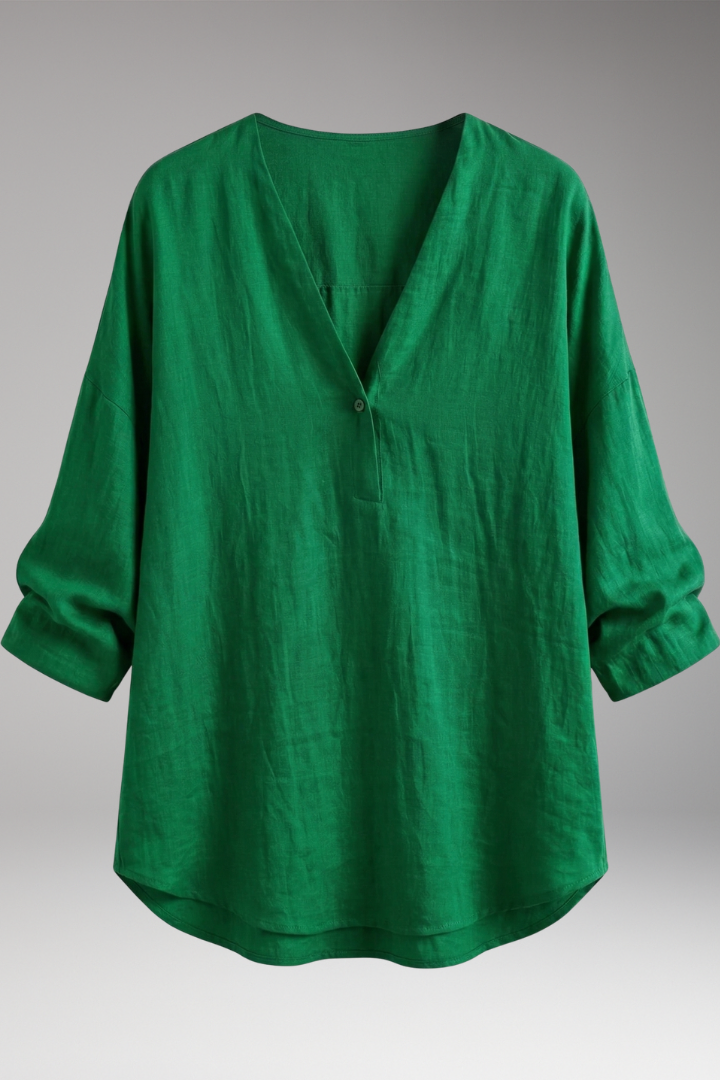 Women's Simple Blouse with Lightweight Fabric and Comfortable Fit