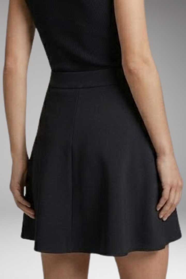 Women's Skirt with High Waist and Knee-Length