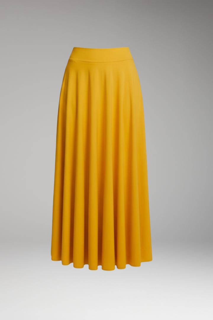 Women's Skirt with High Waist and Pockets