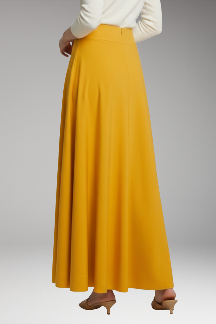 Women's Skirt with High Waist and Pockets