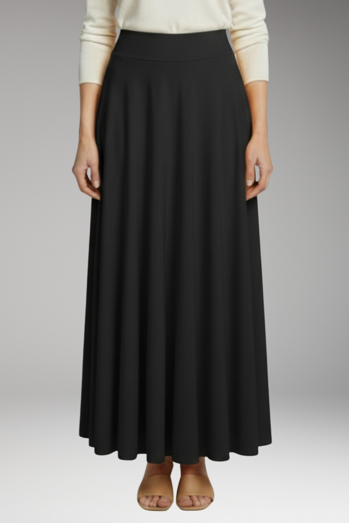 Women's Skirt with High Waist and Pockets