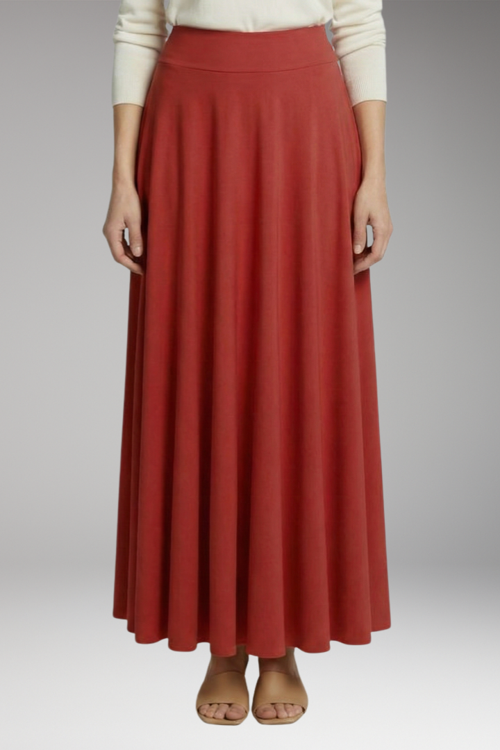 Women's Skirt with High Waist and Pockets