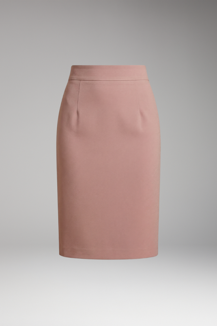 Women's Skirt with High Waist and Straight-Cut Design