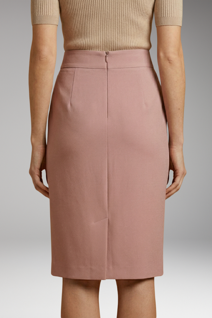 Women's Skirt with High Waist and Straight-Cut Design