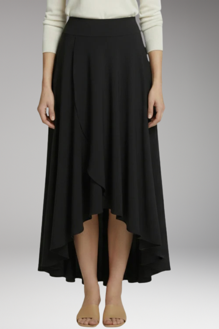 Women's Skirt with Pleated Design and Layered Hem