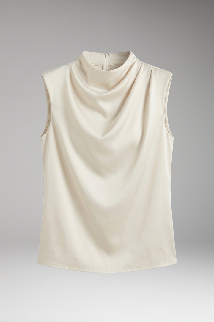 Women's Sleeveless Blouse with Comfortable Fit and Elegant Silhouette