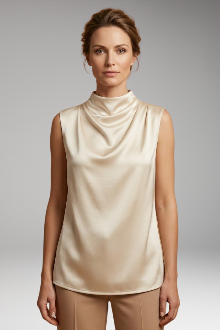 Women's Sleeveless Blouse with Comfortable Fit and Elegant Silhouette