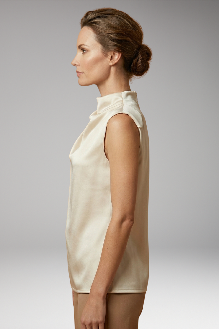 Women's Sleeveless Blouse with Comfortable Fit and Elegant Silhouette