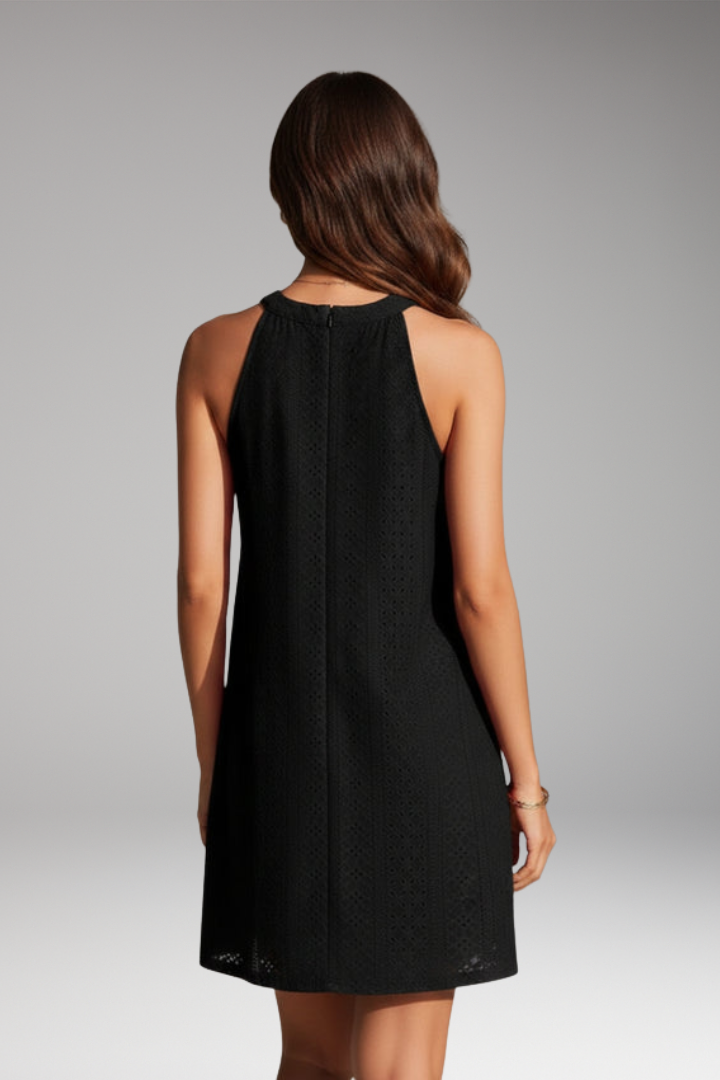 Women's Sleeveless Dress Vest with Hollow Crochet