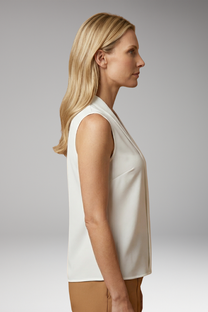 Women's Sleeveless Top with Breathable Material and Versatile Style