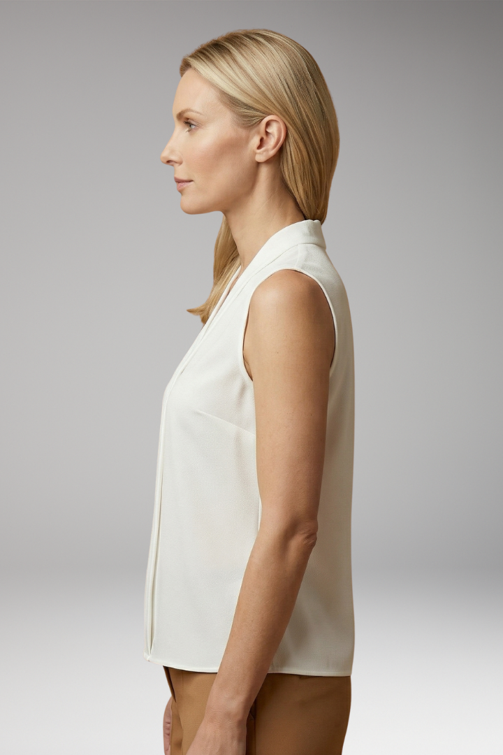 Women's Sleeveless Top with Breathable Material and Versatile Style