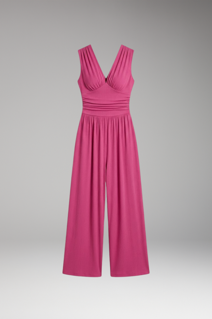 Women's Sleeveless Wide-Leg Jumpsuit with Comfortable Fit