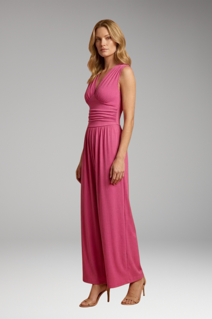 Women's Sleeveless Wide-Leg Jumpsuit with Comfortable Fit