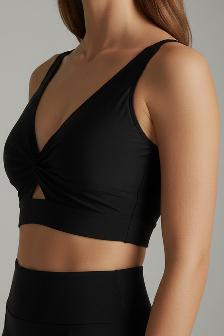 Women's Sporty Bikini Set with Wrap Top and Skirt