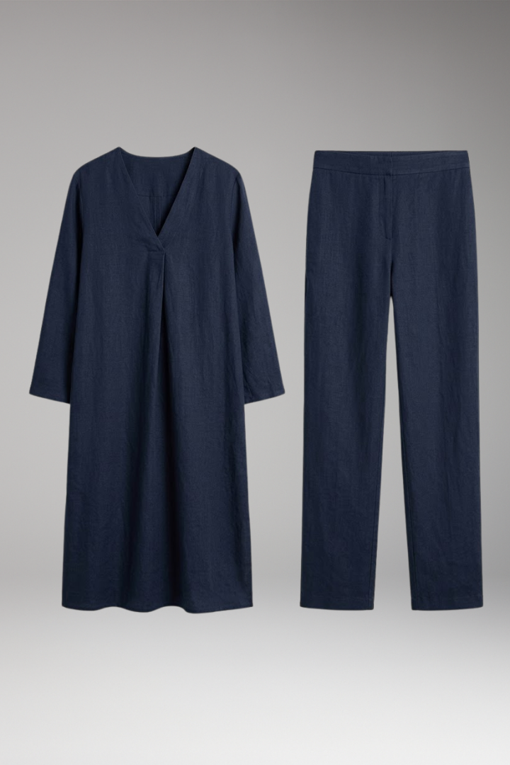 Women's Stylish Set with Breezy Top and Flattering Cut