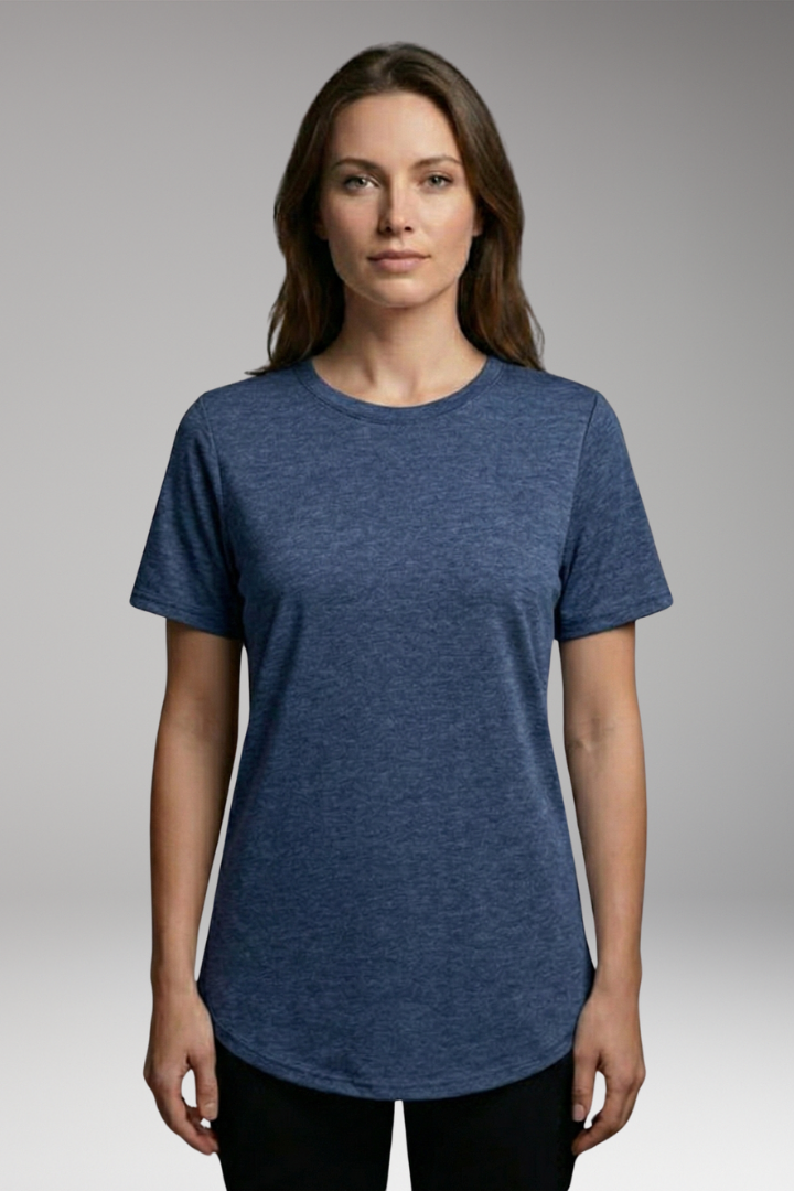 Women's T-Shirt with Round Neck and Animal Print