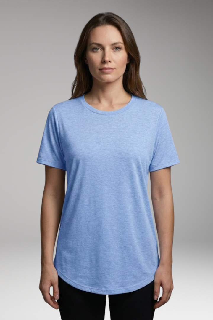 Women's T-Shirt with Round Neck and Animal Print