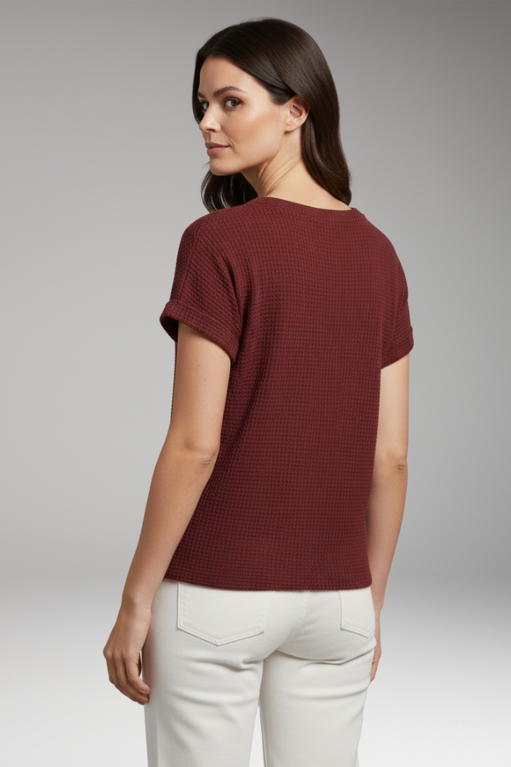 Women's T-Shirt with Round Neck and Eco-Friendly Material