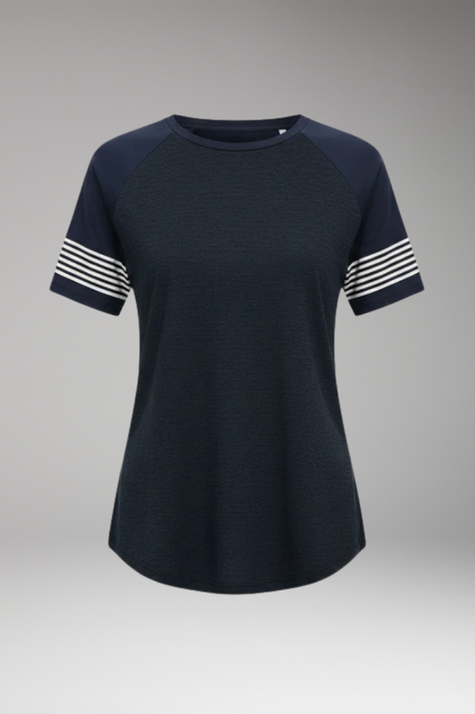 Women's T-Shirt with Round Neck and Raglan Sleeves