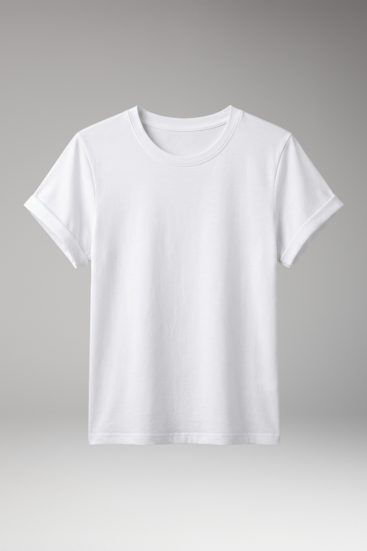 Women's T-Shirt with Round Neck and Short Sleeves