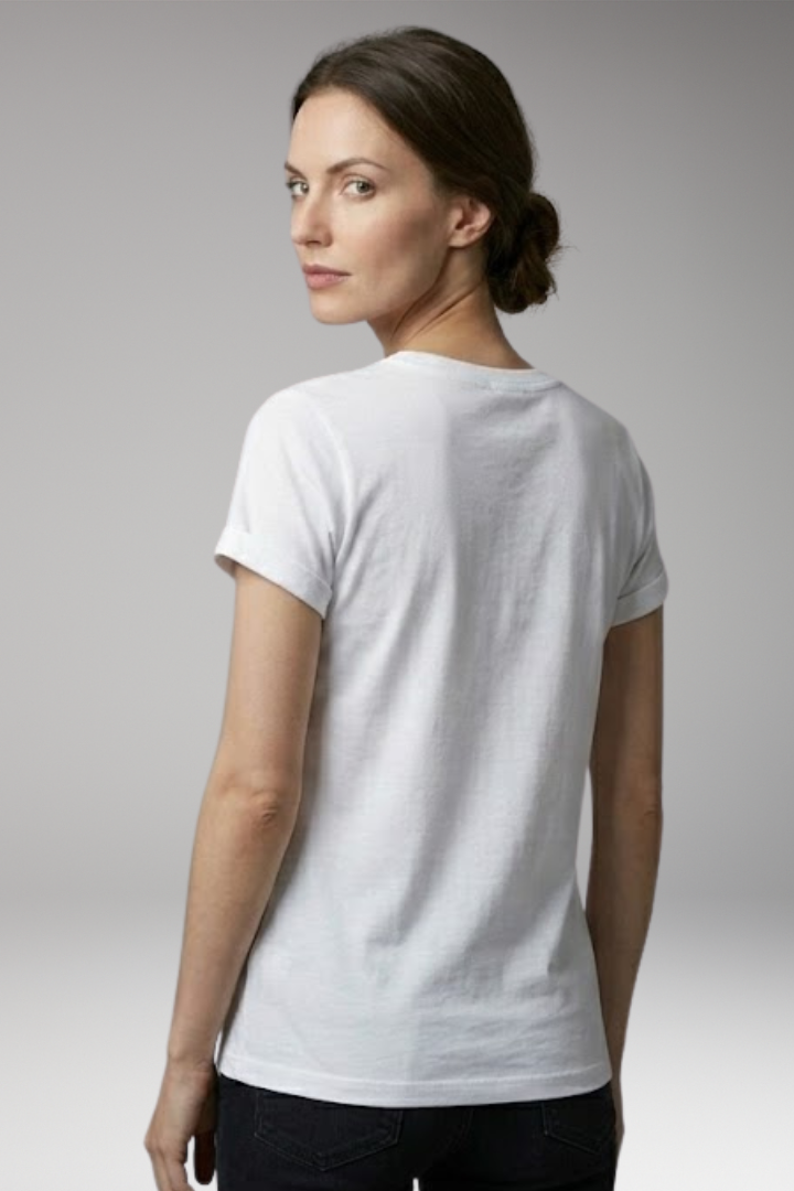 Women's T-Shirt with Round Neck and Short Sleeves