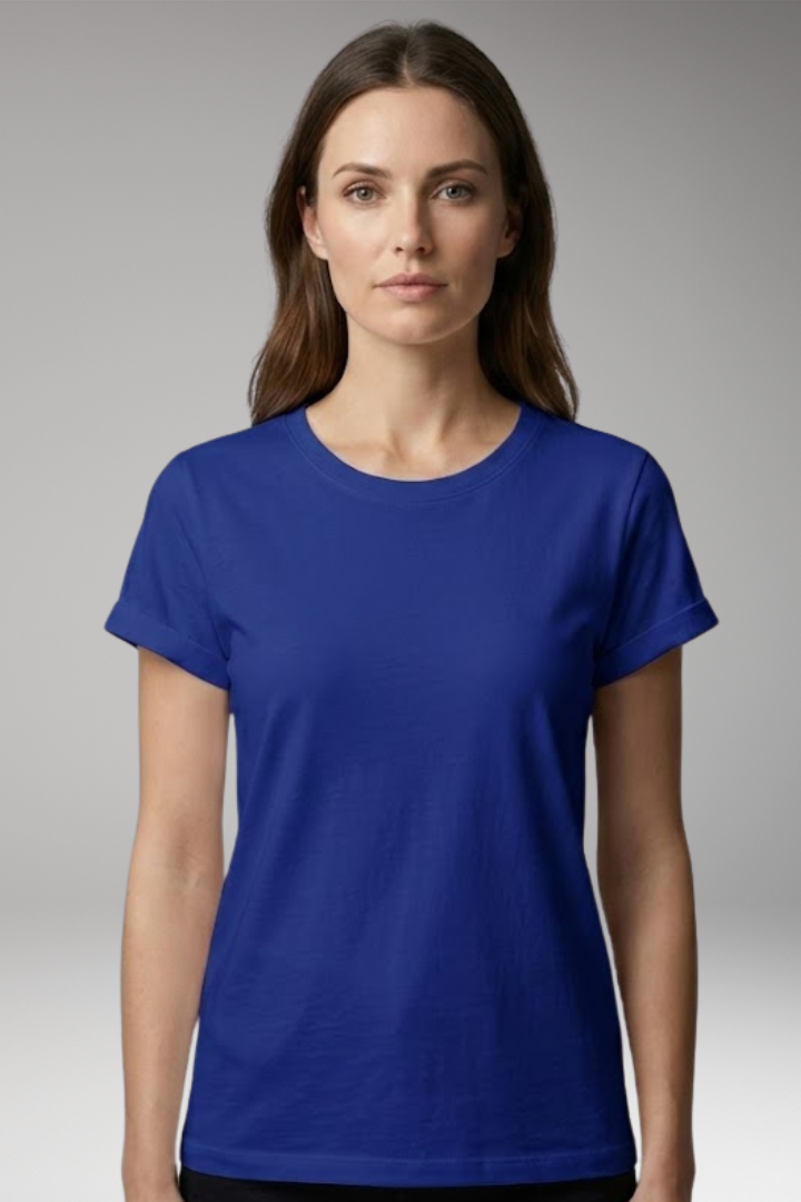 Women's T-Shirt with Round Neck and Short Sleeves