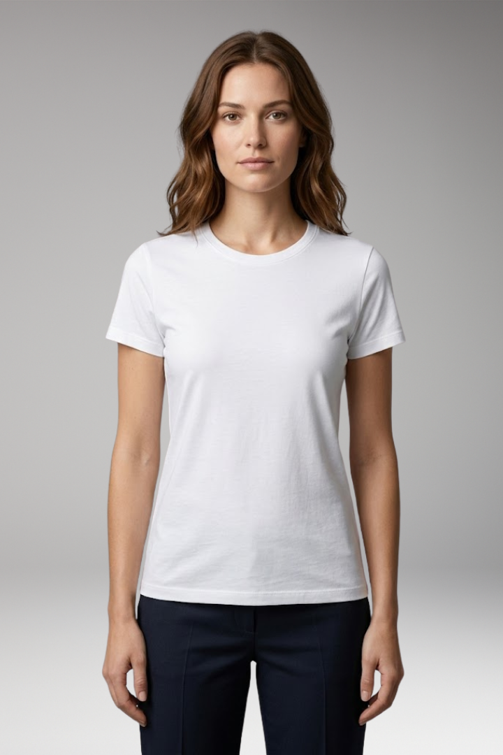 Women's T'Shirt with Crew Neck and Slim Fit