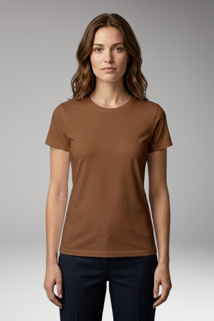Women's T'Shirt with Crew Neck and Slim Fit