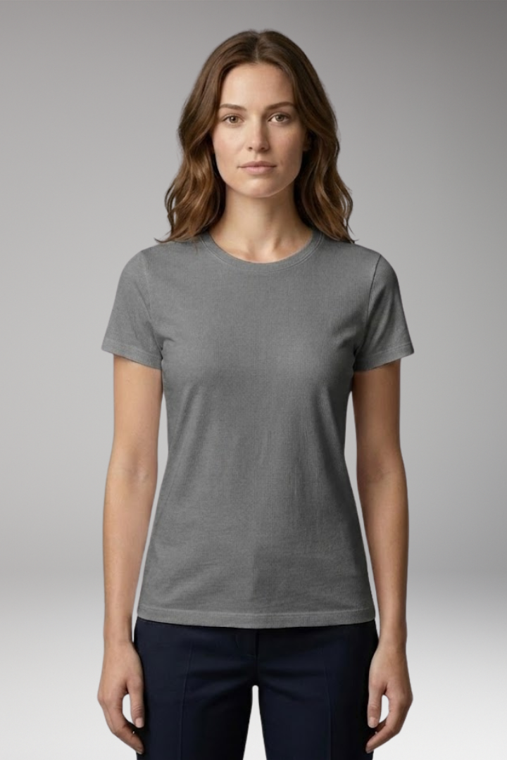Women's T'Shirt with Crew Neck and Slim Fit