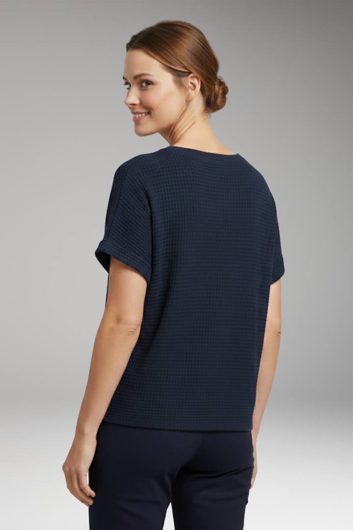 Women's T'Shirt with V'Neck and Pocket Detail