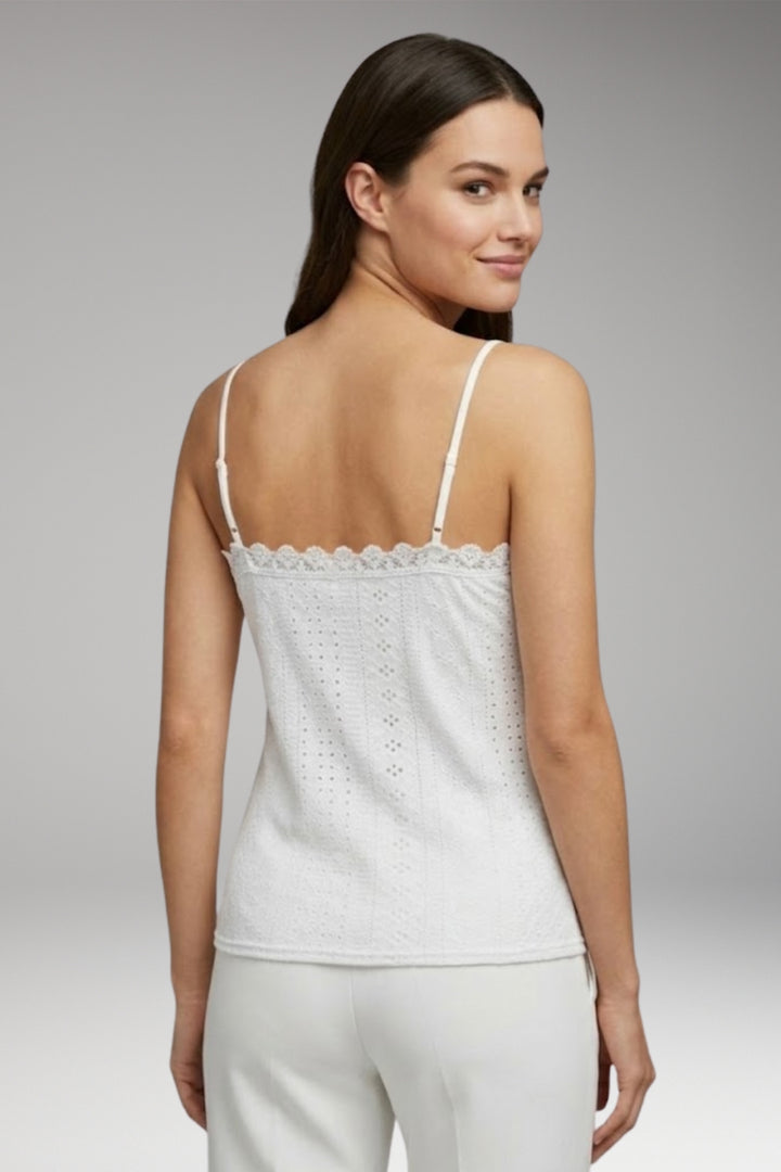 Women's Top with V Neck and Spaghetti Straps