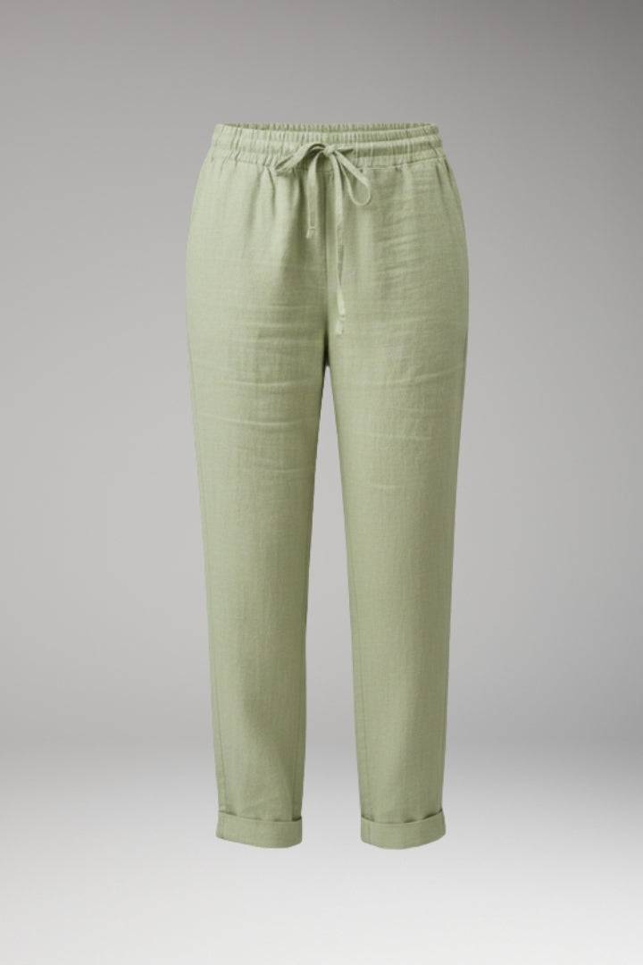 Women's Trousers with Loose Fit and Drawstring Waistband