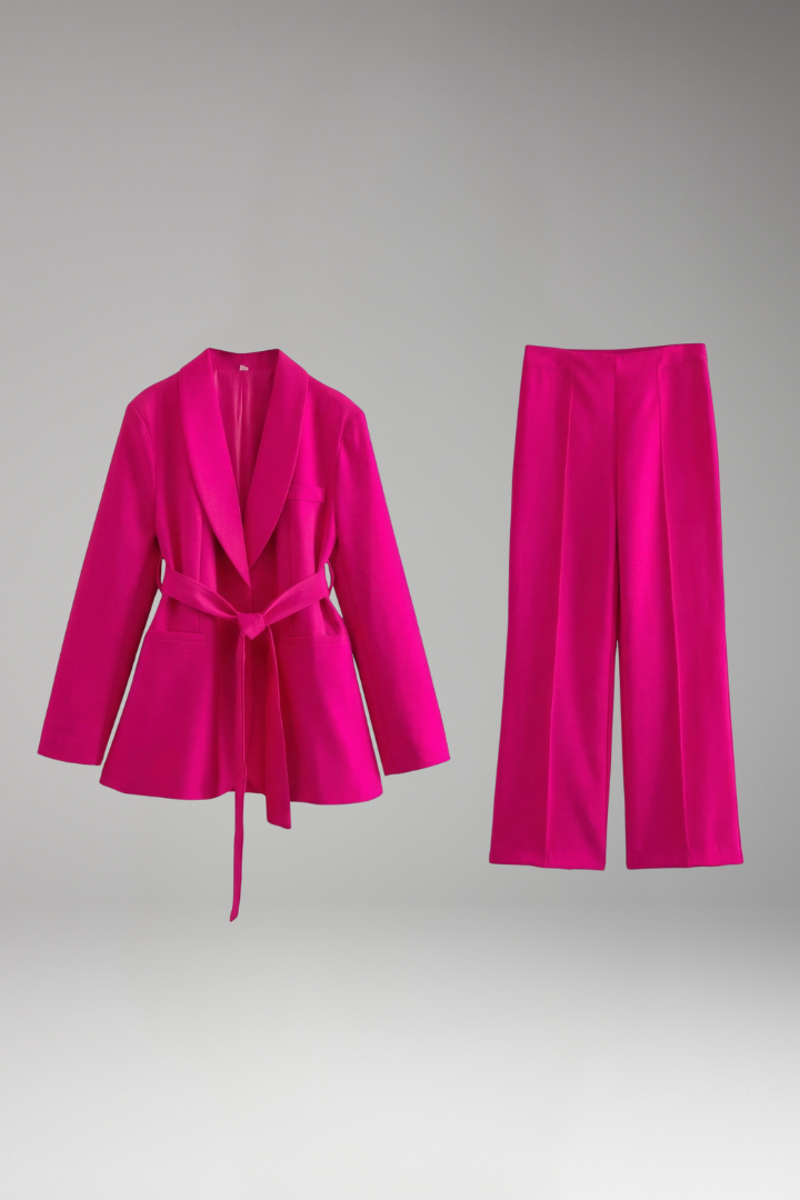 Women's Two-Piece Set with Blazer and Trousers