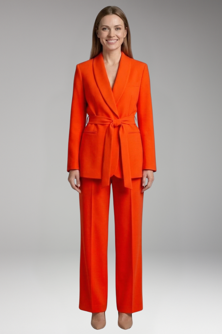 Women's Two-Piece Set with Blazer and Trousers