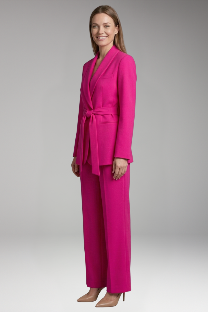 Women's Two-Piece Set with Blazer and Trousers