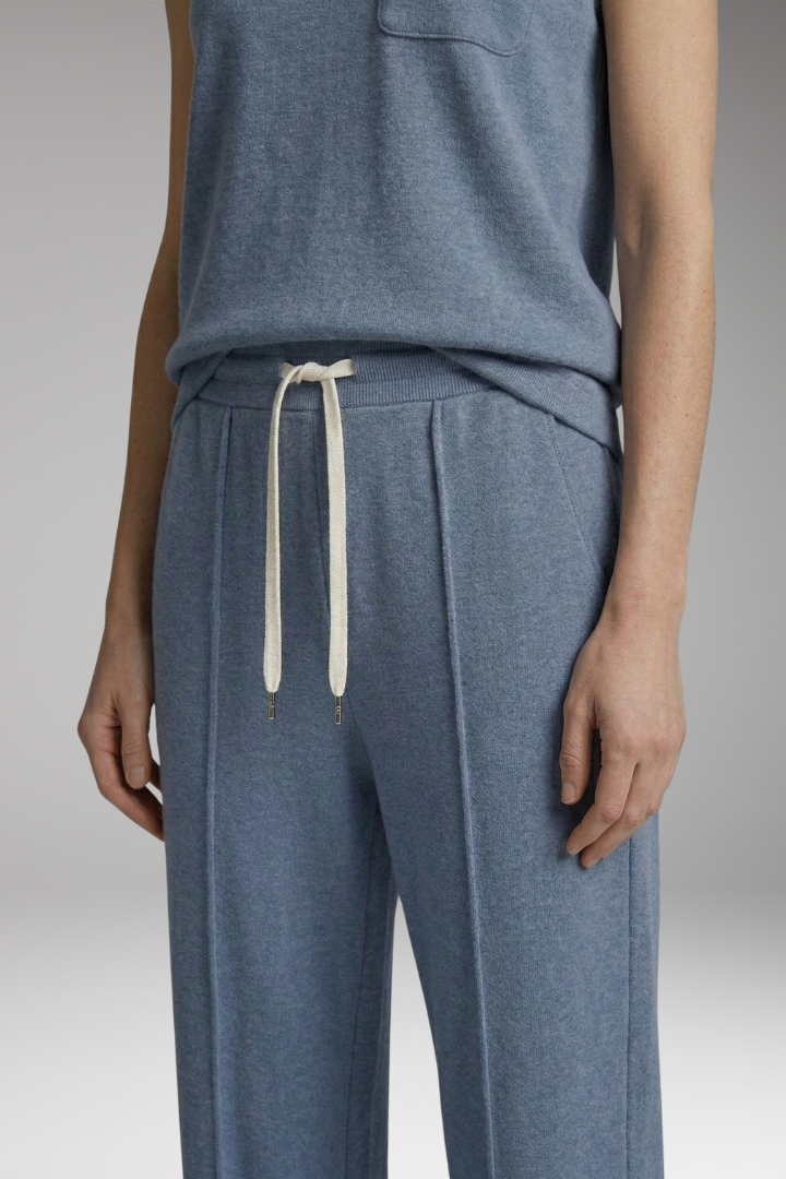 Women's Two-Piece Set with Cap Sleeves and Elastic Waistband