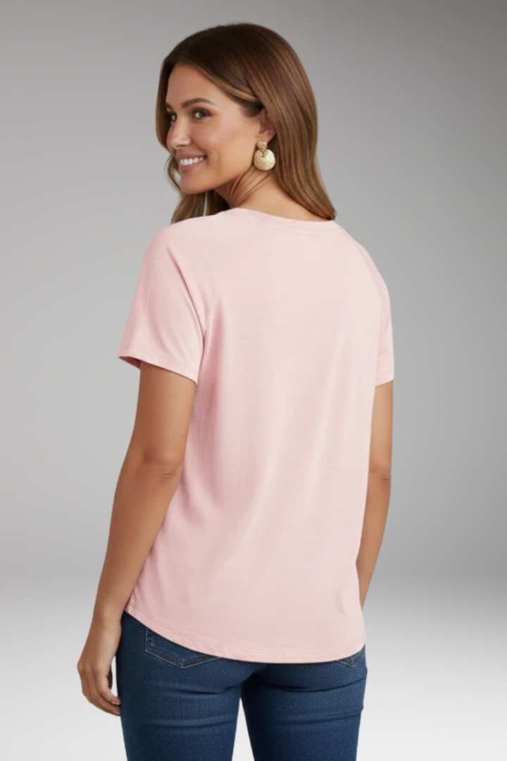Women's V'Neck T'Shirt with Chest Pocket