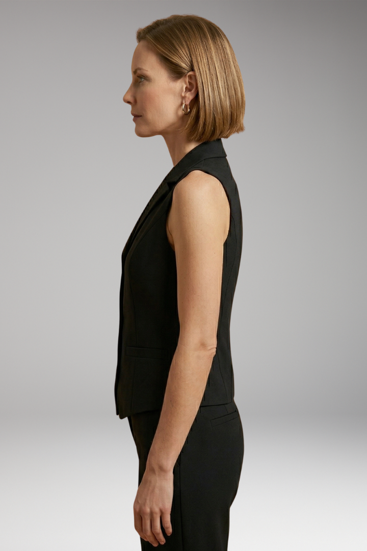 Women's Vest with Button Closure and Soft Fabric