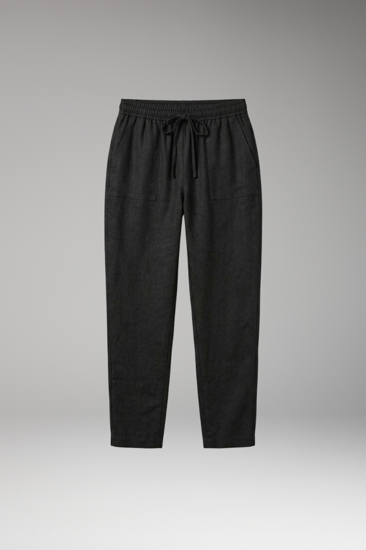 Women's Wide Leg Pants with Elastic Waist and Pockets